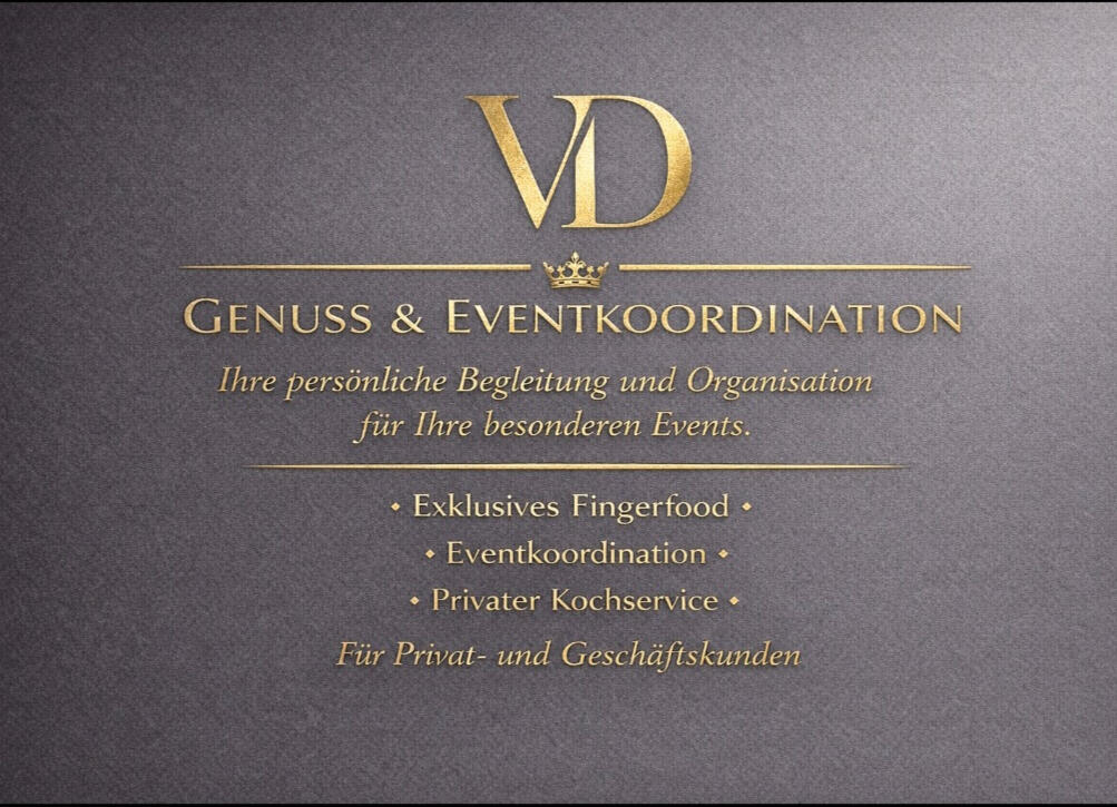 VD-Genuss Highlights VD-Genuss Highlight verwandelt jede Veranstaltung in ein kulinarisches Erlebnis. Wir bieten exklusives, mobiles Gourmet-Catering für private Feiern, Firmen-Events, besondere Anlässe und Präsentationen. Unsere individuell zubereiteten Häppchen aus Kaviar.